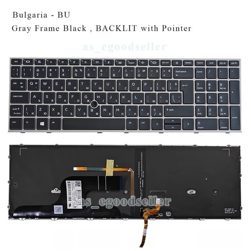 New For HP ZBOOK fury 15 G7 (not for ZBook Firefly 15 G7) Keyboard BACKLIT Point - Picture 5 of 27