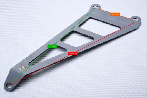 Support de Fixation Alu Pot Échappement KAWASAKI ZX10R ZX-10R ZX10-R 2008-2010 - Picture 5 of 6
