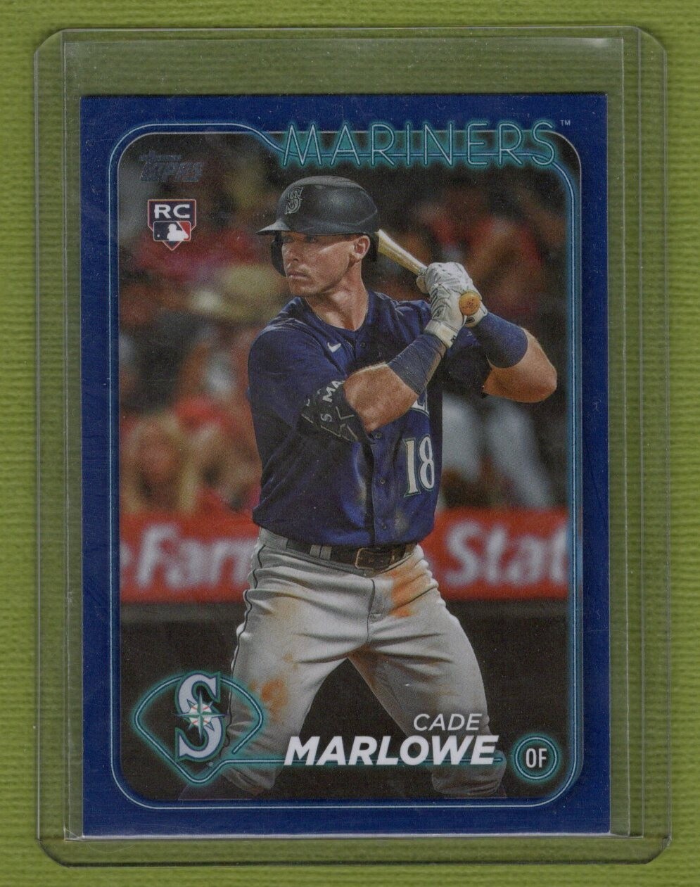 2024 Topps Series 1 Royal Blue Cade Marlowe #286 RC MARINERS