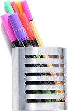 Magnetic Modern Pen  Pencil Holder Metal Writing Utensil Storage Organizer for