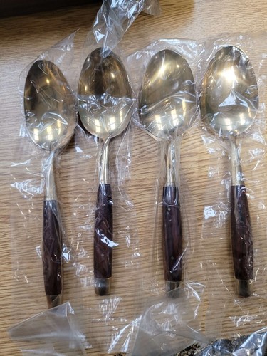 Vintage FlexFit Soild Bronze Tableware Antique Set With Box - NEW UK - Imagen 10 de 14