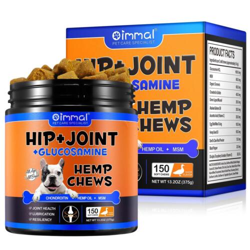 DOG Joint & Hip Supplement SUPPORT JOINT MOBILITY STRENGTH Dog Chews Treats Food - Picture 1 of 12