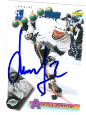 Alexei Zhitnik autographed Hockey Card (Los Angeles Kings) 1994 Score #171