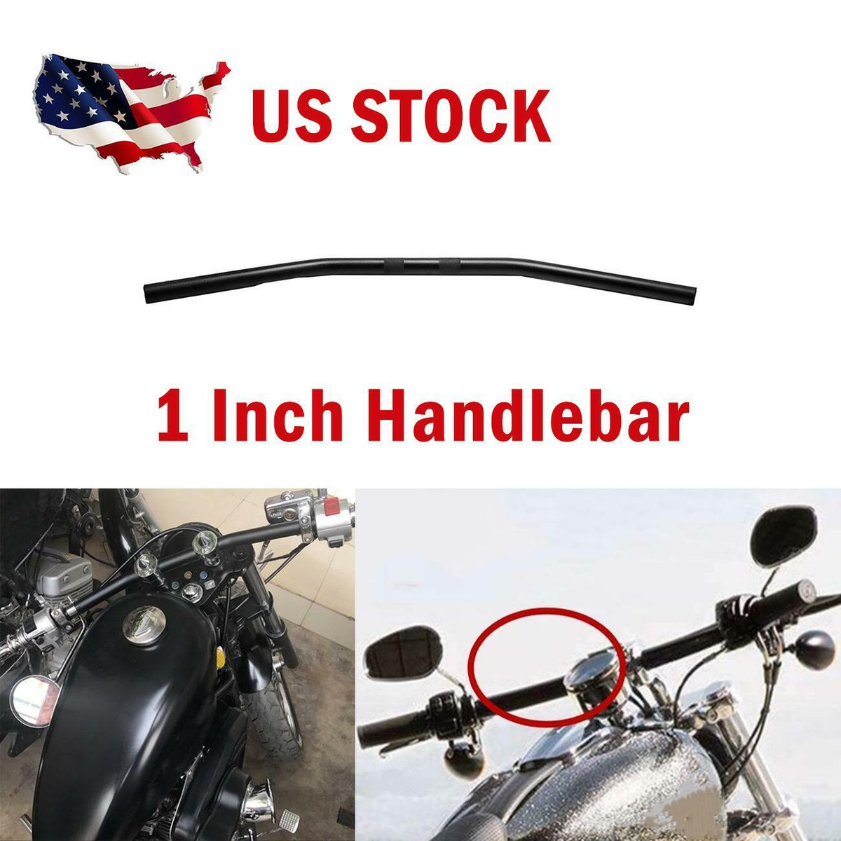 Alpha Rider 1 inch Drag Style Steel Handlebars Drag Bar Dimpled for Harley Sportster 883 1200 Nightster 07-later XL : Buy Online at Best Price in KSA - Souq is now