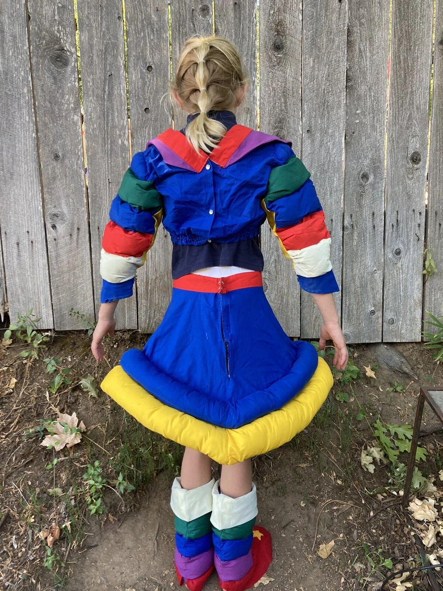 Rainbow Brite Children's Halloween Dress Up Costume Handmade Vintage Sz M  Girls