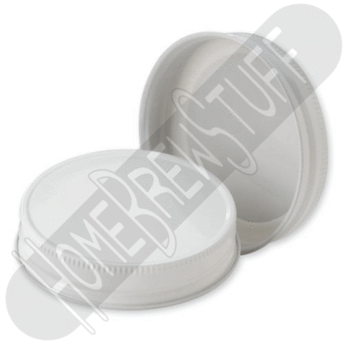 Pack of 12 HomeBrewStuff White Metal Growler Caps 38mm Fits Most 1//2 and 1 Gallon Jugs Home Brew Stuff 75012WT