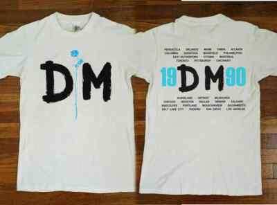 1990 Depeche Mode Violator Tour T-Shirt, 90s Depeche Mode Rock Band Tour Shirt