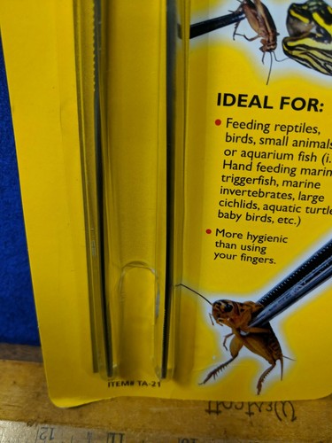 BRAND NEW Zoo Med Stainless Steel Feeding Tongs 10"REPTILES BIRDS HAND FEED Bugs - Picture 3 of 5