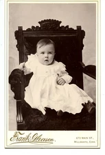 Named Cute Baby-Willimantic-Connecticut-Frank Gleason Studio Cabinet Photograph