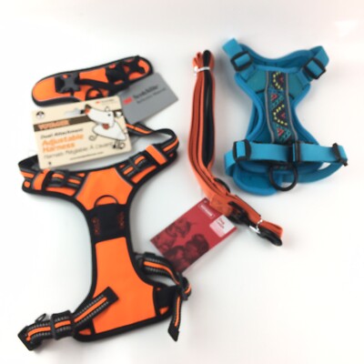 Voyager Dog Harness Dual Leash Attachment No-Pull Control Adjustable NWT + Extra