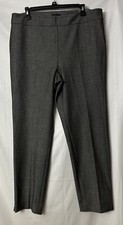 NWT Talbots Womens Gray Casual Dress Chatham Ankle Pants Slacks Trousers Size 14
