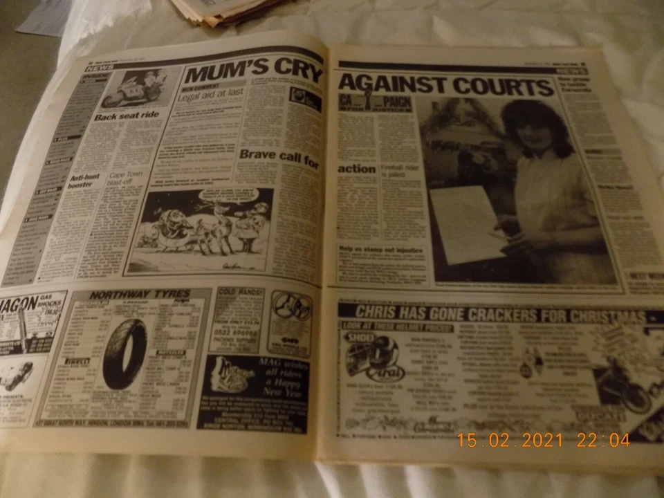 Motor Cycle News/25,12,1991/Triumph Trident v Kawasaki Zephyr/FJ-1200/ - Image 2 of 4