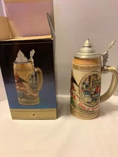 Anheuser Busch Beer Stein Limited Edition Brewing Budweiser Lidded J Series