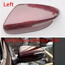 Fit For KIA Forte K3 2014-18 Red Left Mirror Rearview Mirror Shell Cap Cover 1X
