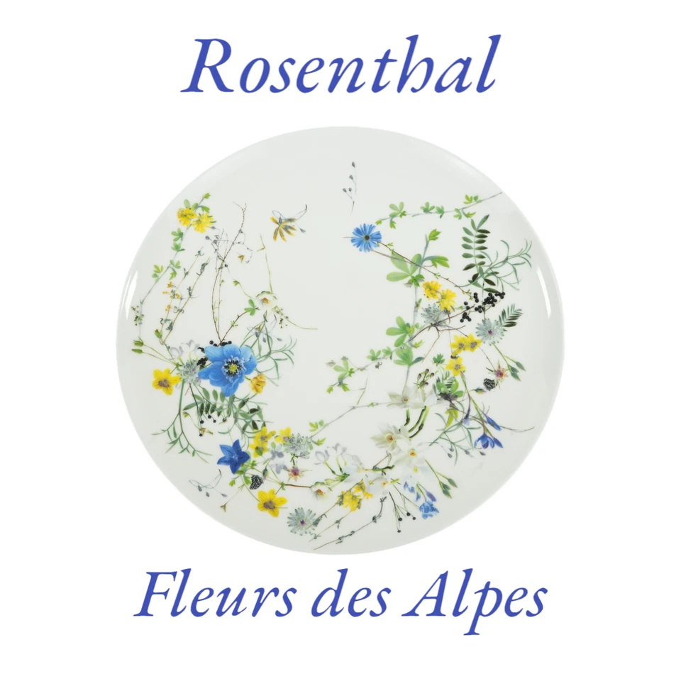 Rosenthal Brilliance Fleurs des Alpes Platzteller 32 cm Servierteller