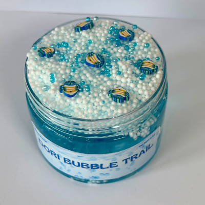 Wiggle Pop Klarwasser Schleim Knuspriges Styropor mit Glasperlen & Fimo Fisch