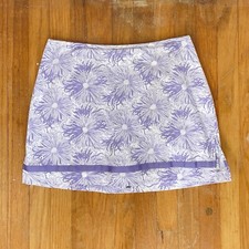 Vintage Floral Print Skort Size Medium 30" Waist 1990s Cotton Mini Skirt/Shorts