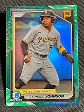 2024 Bowman Chrome GREEN LUNAR REFRACTOR Termarr Johnson, item 1