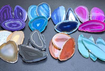 Oval Agate Slices (1 Pound)(2.5-3.5 Inches)(Size #0) One LB Wholesale
