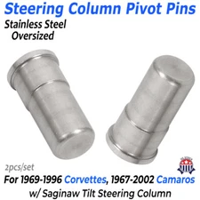 2X Oversized Tilt Steering Column Pivot Pins For 1969-96 Corvettes 67-02 Camaros