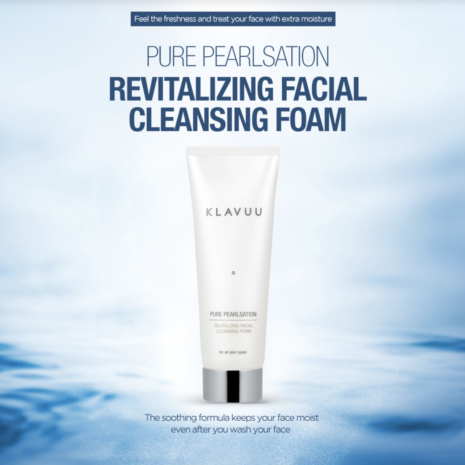 klavuu revitalizing facial cleansing foam
