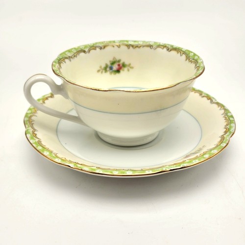 Vintage Noritake 1950's GREENBRIAR Porcelain Tea Cups And Saucers - Picture 12 of 12