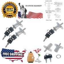 Cylindrical Length 32 mm Push Plunger Lock Sliding Cabinet Lock 2 Pack