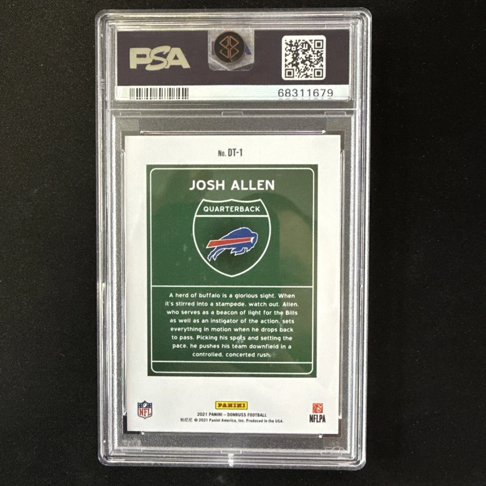 2021 Josh Allen Downtown PSA 9 - Image 2 of 2