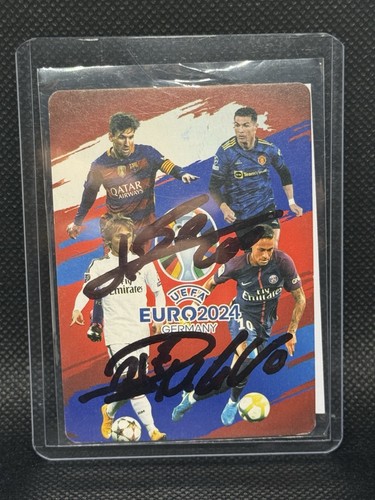 Lionel Messi And Cristiano Ronaldo Auto W/coa