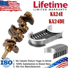 KA24E Engine Crankshaft & Main&Rod Bearings Kit for Nissan Xterra Frontier 2.4L