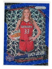 2025 Panini Prizm WNBA Lucy Olsen Blue Velocity Prizm Rookie Variation RC
