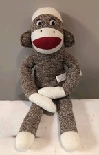 MAXX SOCK MONKEY by Street Players 17" Brown Stuffed Animal Plush Toy 2009 Retro