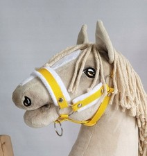 Yellow Hobby Horse A3 Halter - Adjustable, Minky, Gift