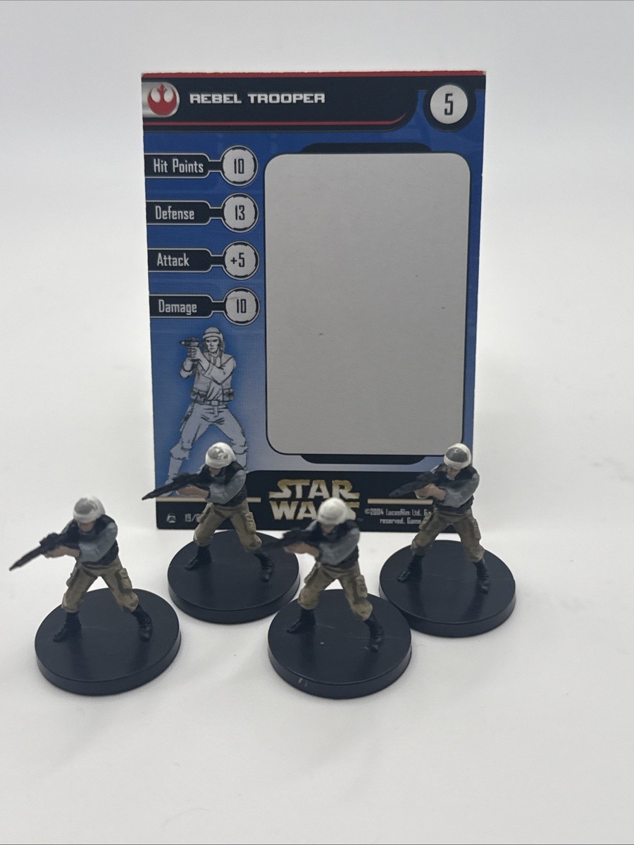 Star Wars Miniatures Rebel Storm 19 x4 Rebel Trooper | eBay