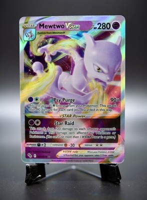 Mewtwo VSTAR   Crown Zenith 031/078   Holo Rare VSTAR   Legendary Psychic Power