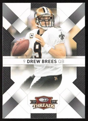 2009 Donruss Threads Drew Brees #62 New Orleans Saints