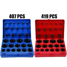 826PCS SAE Metric Rubber O-Ring Washer Assortment Kit Automotive Storage Case