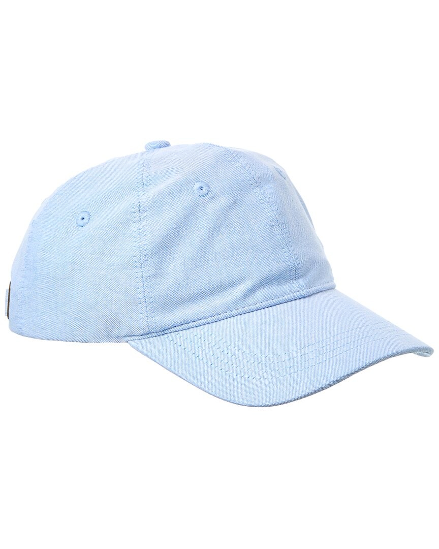 Brooks Brothers Oxford Stripe Baseball Cap Mens Blue Os 5890₽