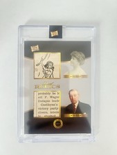 2024 Pieces of the Past Dual Relics #379 Ellen Axson Wilson Woodrow Wilson Card