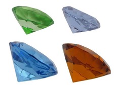 Glass diamond decoration decorative stones diamonds glass diamonds B-Stock (4-6 cm)