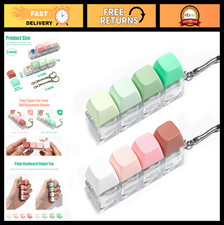 Fidget Keyboard Clicker Toy - 2 Pack Stress Relief Keychain for Anxiety  Focus