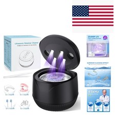 Whisper-Quiet 45kHz Ultrasonic Cleaner for Dental Appliances - 200ML, Easy Use