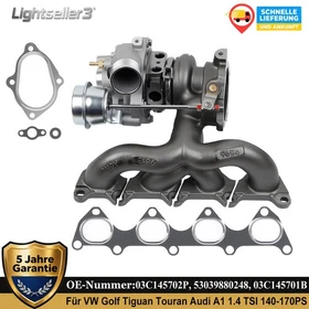 Turbolader für VW Golf V VI 5 6 Tiguan Touran Audi A1 1.4 TSI TFSI 03C145702P