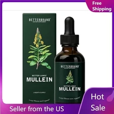 Mullein Drops for Lungs Mullein Leaf Extract with Chlorophyll Liquid Respiratory