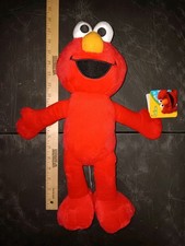  FREE SHIP XL 16" ELMO Sesame Street Plush Toy Just Play