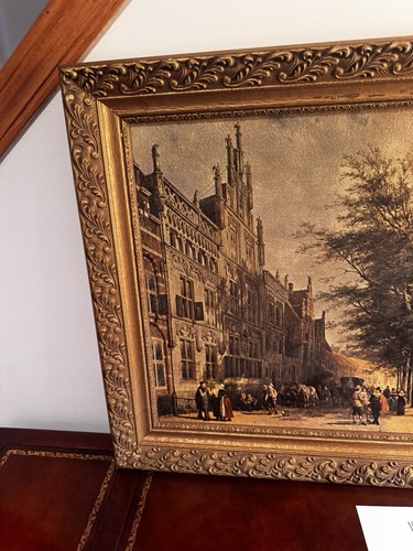 E3 Old Church Delft by Cornelis Springer Lithograph Print Framed Vintage 19 - Picture 2 of 9