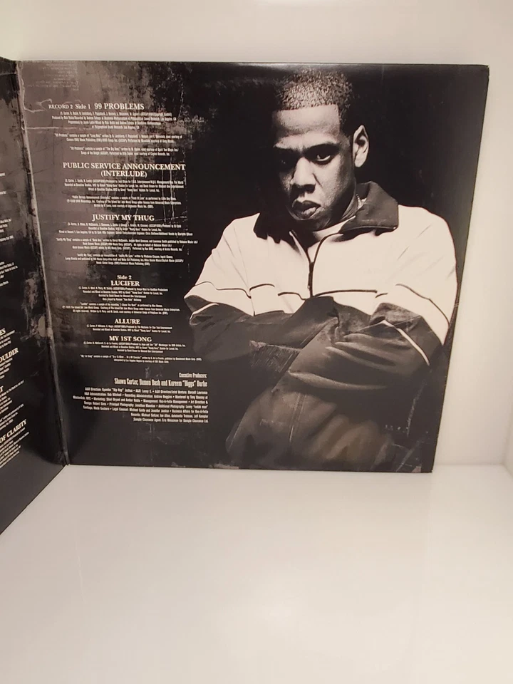 Jay-Z The Black Album Acapella on Roc-A-Fella Double Promo Vinyl LP Hip-Hop Rare - Image 4 of 4