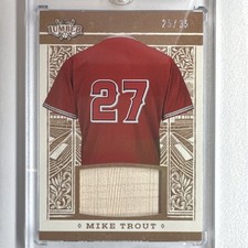 Leaf 2025 Leaf Lumber Game Used Lumber Mike Trout #GL-85 Bronze /35 MEM