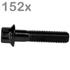 152  split rim bolts M7x32 Steel black for BBS Rial Schmidt O.Z. Dynatech Carlin