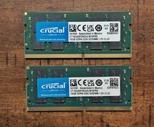 Crucial 32GB 2x16GB 3200MHz SODIMM DDR4 RAM Memory Kit